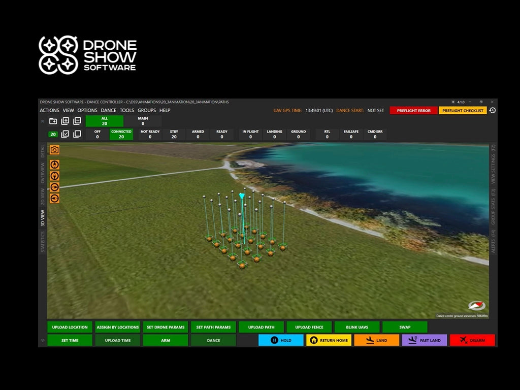 Professional Drone Show Software Package (No Drones Included) - Perfect for Aerial Light Shows, Events, and Entertainment Productions