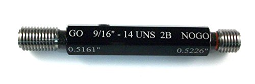 9/16-14 UNS Class 2B Taperlock Thread Plug Gauge Set - Precision Thread Measurement for Industrial and Manufacturing Applications