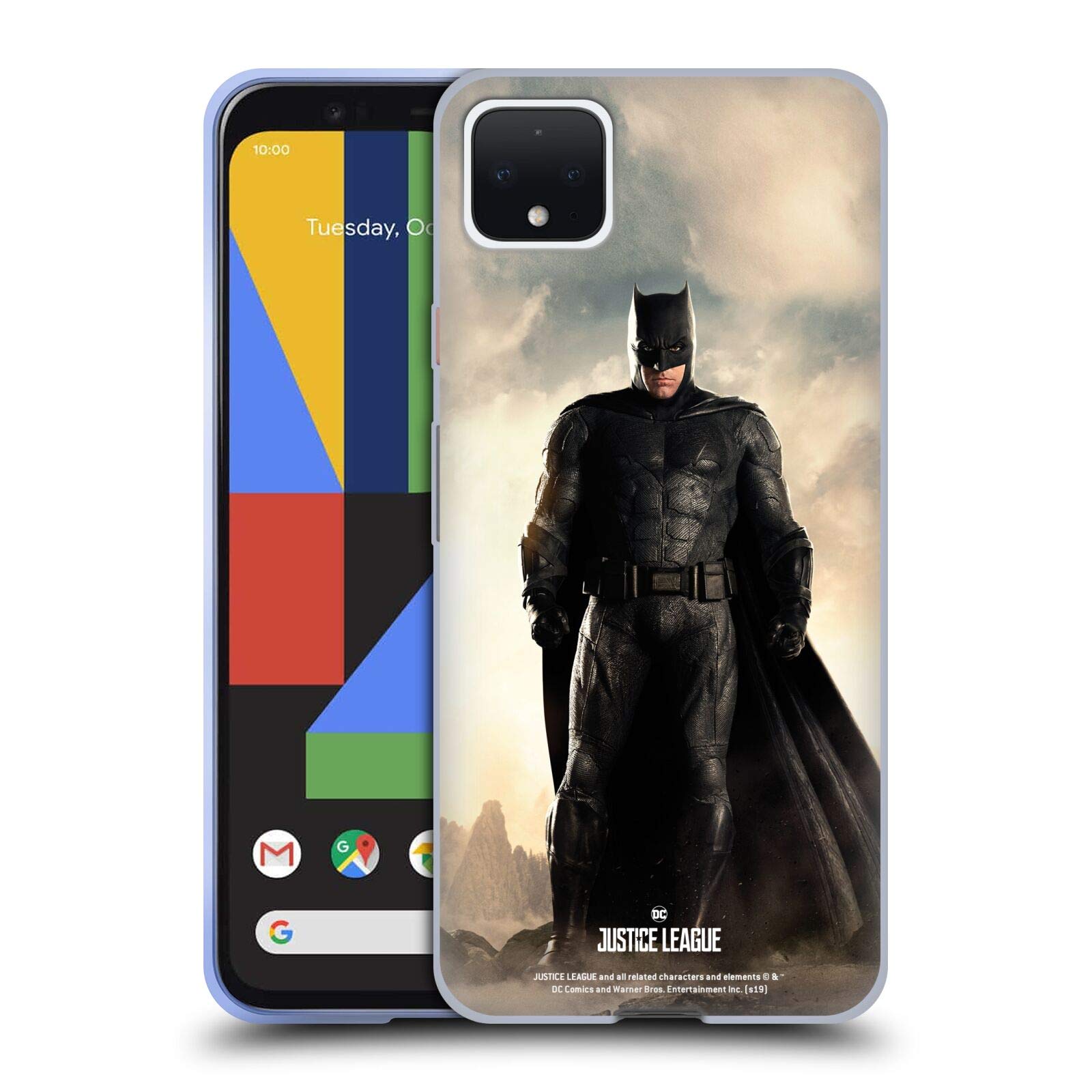 Justice League Batman Poster Case for Google Pixel 4 XL - Movie Character Protection
