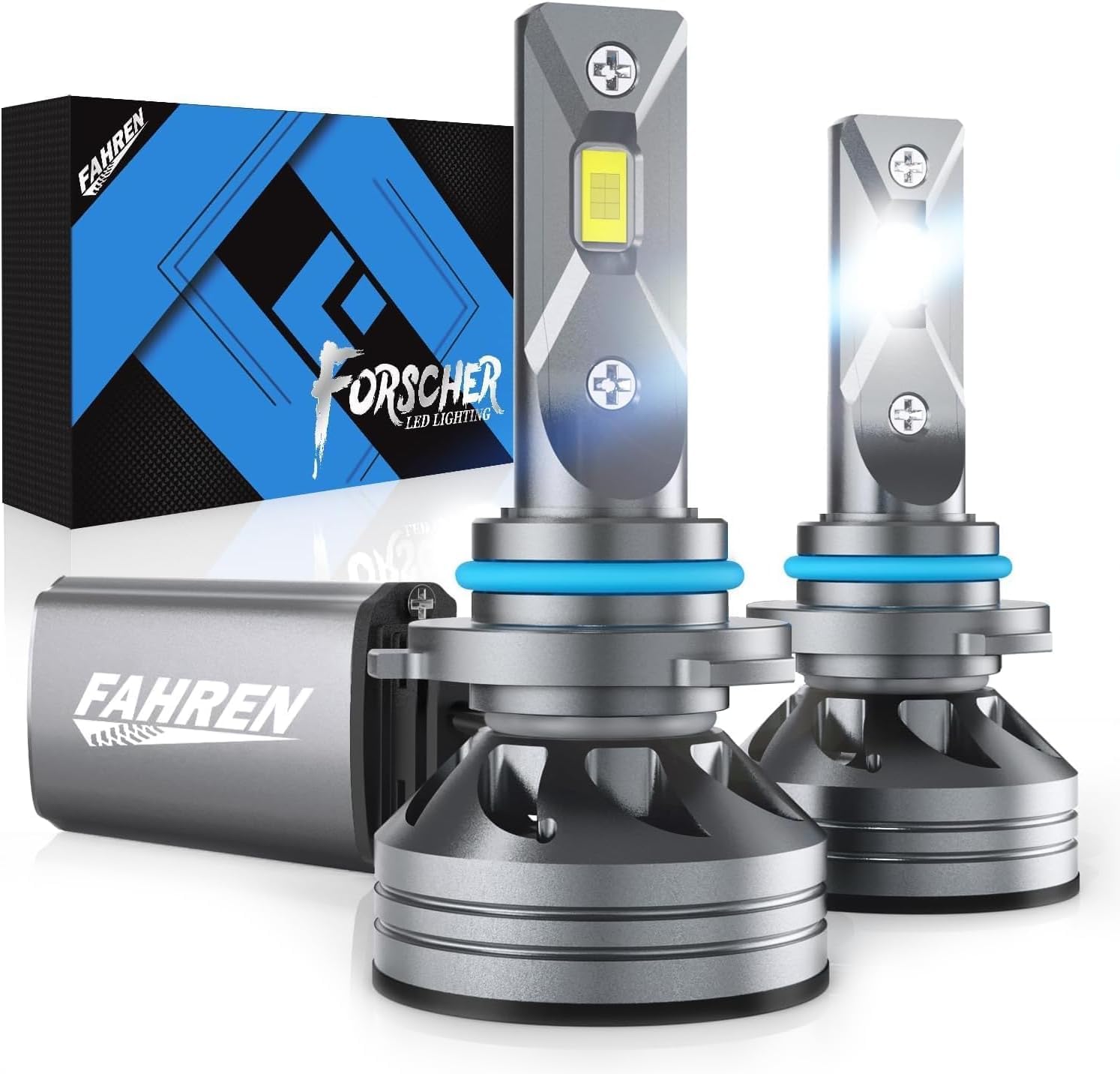 HB4/9006 LED Fog Light Bulbs - 24000LM Super Bright 6500K White, 7-Year Lifespan with Cooling Fan, CANbus Ready Plug & Play, IP68 Waterproof - Perfect for Off-Roading, Night Driving & Bad Weather (Pack of 2)