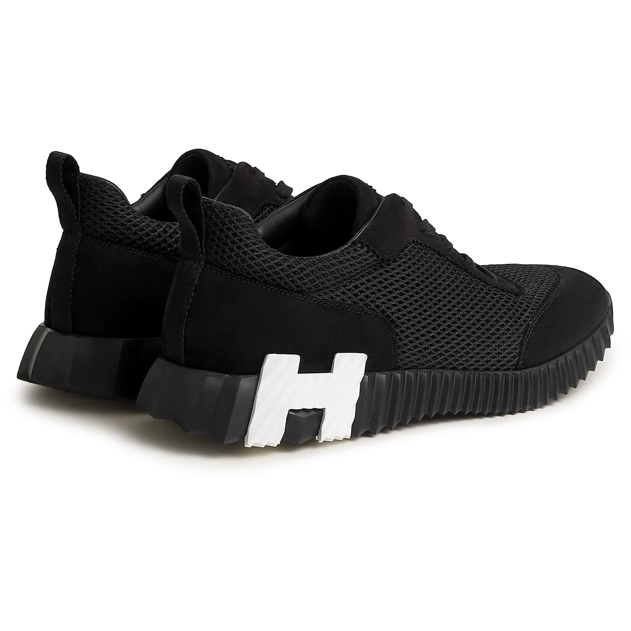 Hermès Paris Bouncing Sneaker - Black Luxury Leather Sneakers for Men & Women | Perfect for Casual Wear, Office & Fashion Outings