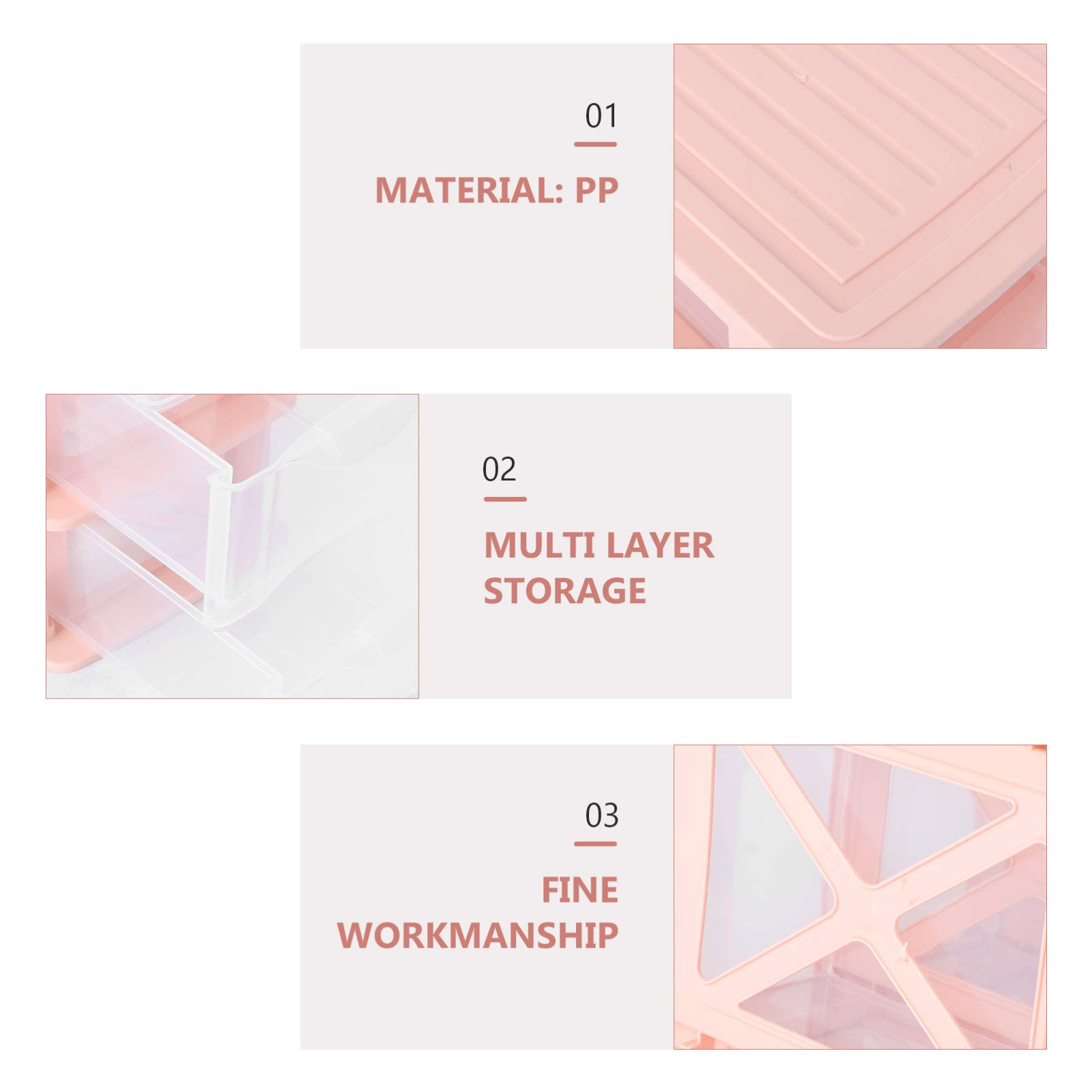 1PC Clear Acrylic Storage Box - Organizer for Cosmetics, Stationery & Sundries | Desktop Drawer Cabinet for Home, Office & Bathroom Organization