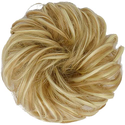 Large Curly Hair Bun Scrunchie Extension - Perfect for Ponytails, Updos & Everyday Hairstyles