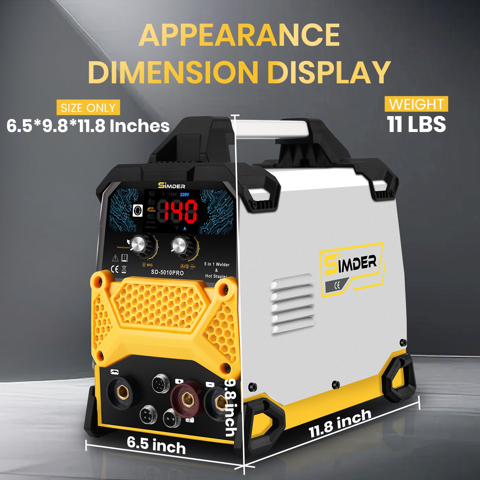 SSimder SD 5010 PRO 5-in-1 Multi-Function Welder Kit with Hot Stapler & Soldering Iron - Perfect for DIY Repairs, Metal Fabrication, and Home Improvement Projects