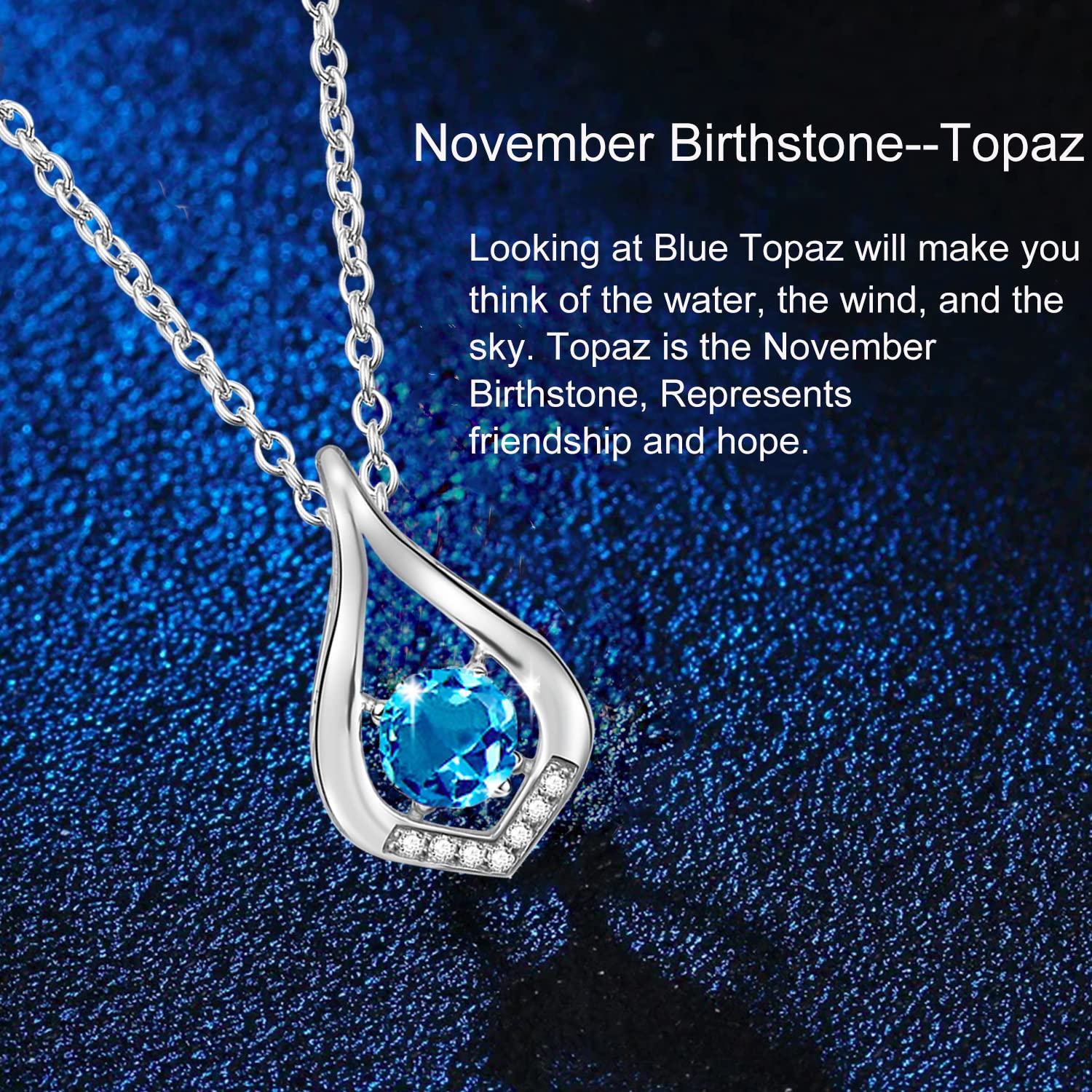 12 Months Colorful Birthstone Necklace for Women - Sterling Silver Infinity Pendant Jewelry | Perfect Birthday, Anniversary, Christmas & Valentine's Day Gift | Elegant Everyday Wear & Special Occasion Jewelry