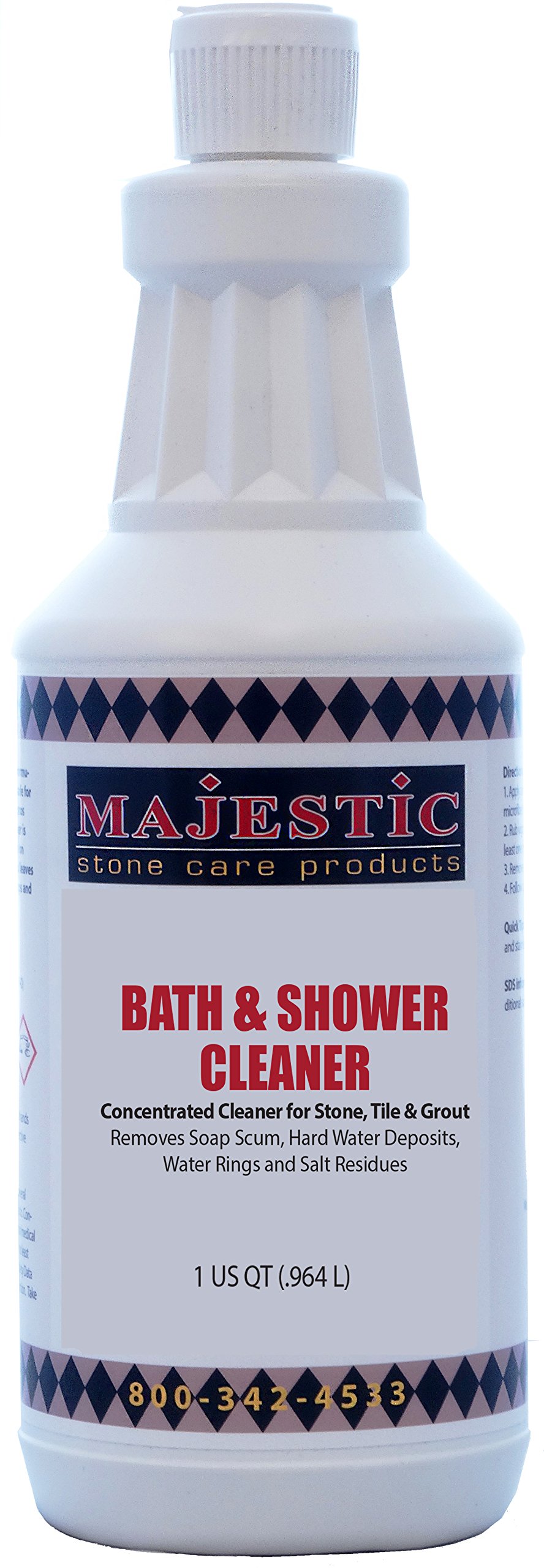 Best Bath and Shower Cleaner Spray - 32oz Quart Bottle for Tile, Grout & Glass - Powerful Foaming Formula for Deep Cleaning - Perfect for Showers, Bathtubs & Bathroom Surfaces