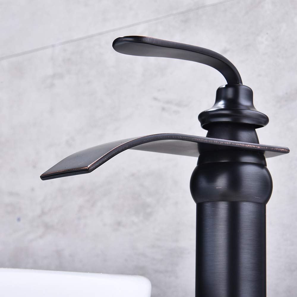 Brushed Nickel All Copper Mixer Tap with AIR Water Injection Technology - Hot & Cold Basin Faucet for Kitchen, Bathroom, Hotel - Durable Sink Tap with Modern Design for Home & Commercial Use