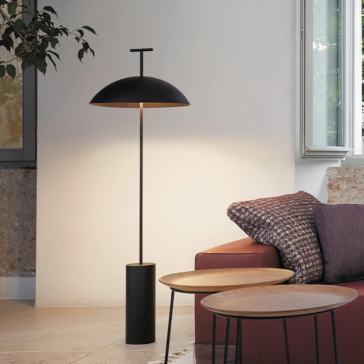 Modern Monolith Dome Floor Lamp - Minimalist LED Standing Light for Living Room, Bedroom & Office - Dimmable Ambient Lighting for Home Decor