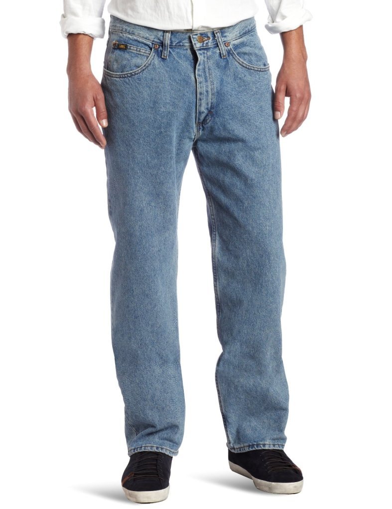 Lee Men's Relaxed Fit Straight Leg Jeans - Comfortable Casual Denim Pants for Everyday Wear, Work & Weekend Outings
