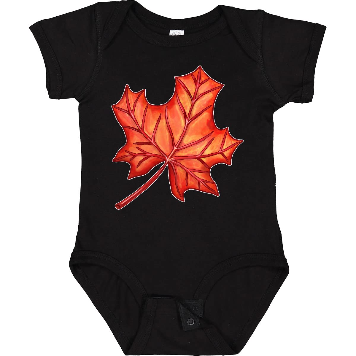 Inktastic Red Canadian Maple Leaf Baby Bodysuit - Soft Cotton Onesie for Newborns & Infants - Perfect for Canada Day, Family Photos & Holiday Outfits