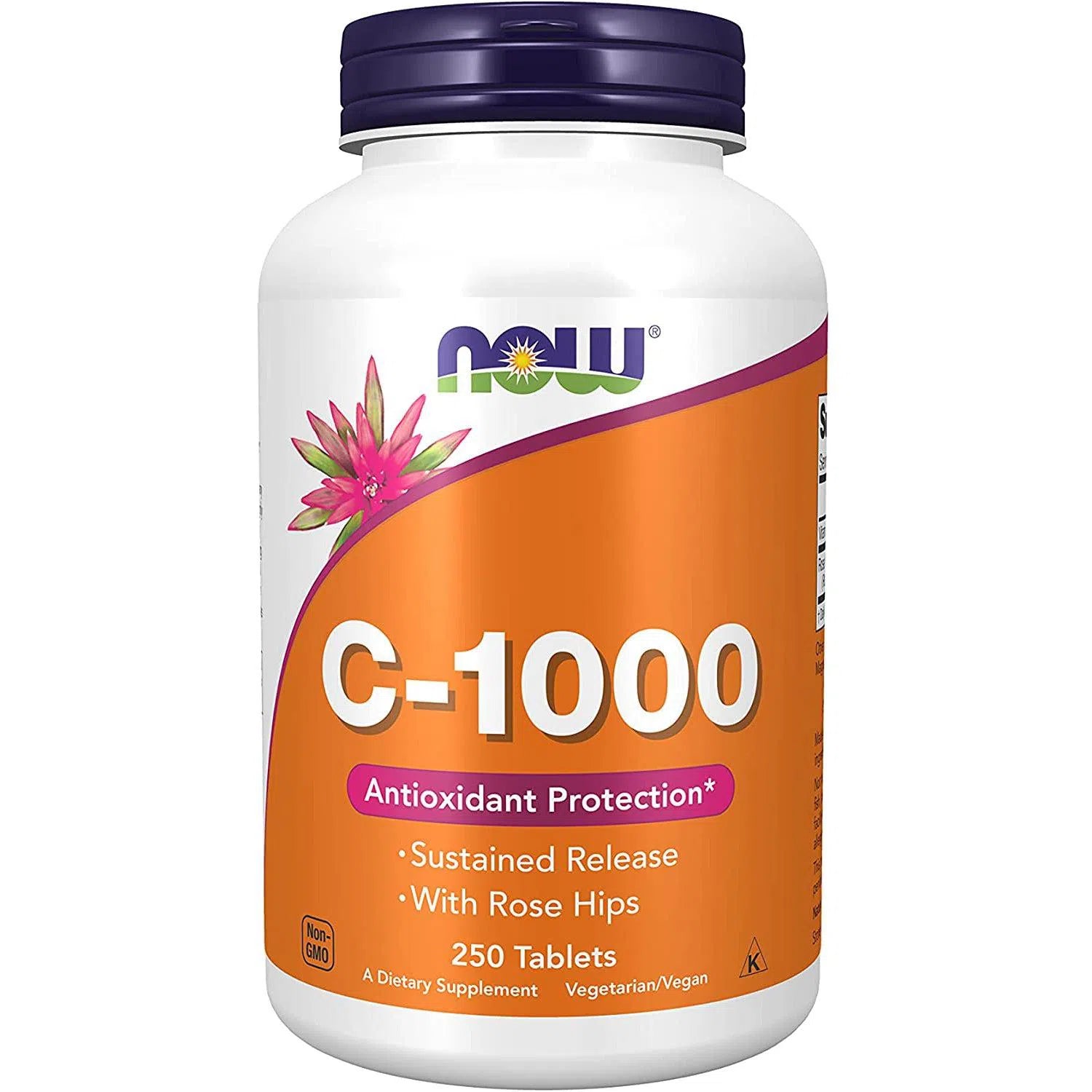 NOW Vitamin C 1000mg Sustained Release Tablets - Immune Support & Antioxidant Boost - Daily Supplement for Adults & Kids - Perfect for Cold Season & Year-Round Wellness