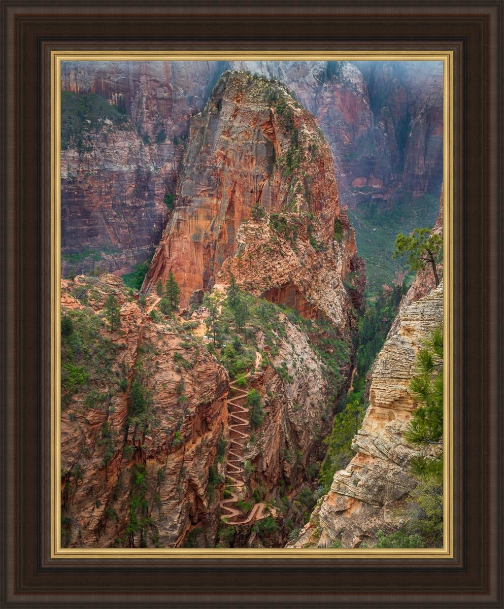 Angel's Landing Large Wall Art - Stunning Landscape Canvas Print for Home & Office Decor | Perfect for Living Room, Bedroom, and Office Spaces