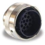 Ringlock Circular Socket 4 Position ST Cable Mount Connector - 4 Terminal 1 Port (Pack of 5) - Ideal for Network Cabling, Telecom Installations & Industrial Wiring