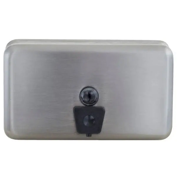 Bradley 6543 ABS Plastic Surface Mounted Horizontal Tank Soap Dispenser - Heavy Duty Commercial Soap Valve for Restrooms, Kitchens & Public Washrooms