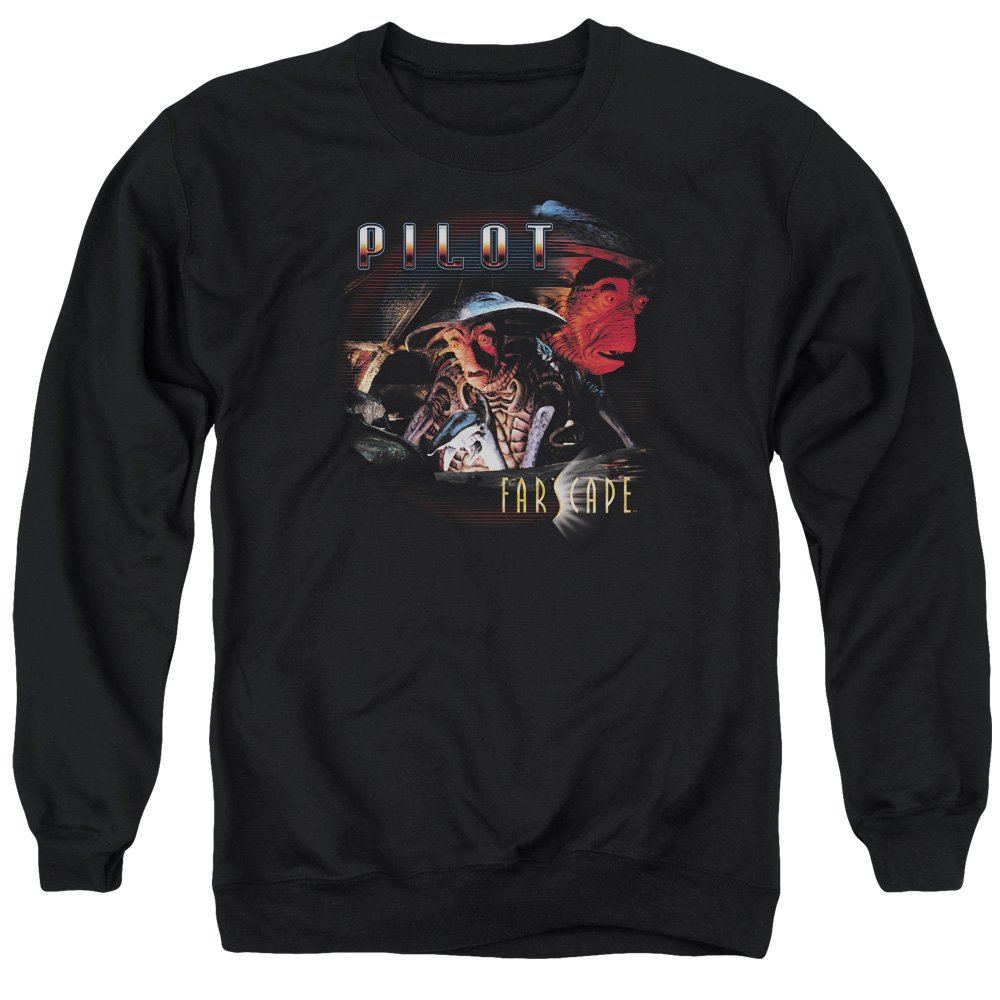 Farscape Pilot Unisex Crewneck Sweatshirt - Soft Cotton Pullover for Men & Women - Sci-Fi TV Show Merchandise - Perfect for Cosplay, Conventions & Casual Wear