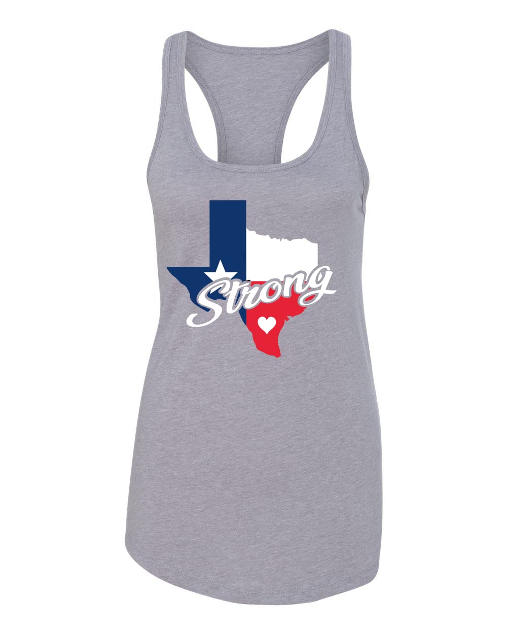 Texas Strong Proud Texan Flag Map Americana American Pride Women's Racerback Tank Top - Perfect for Patriotic Events, BBQ Parties & Summer Outfits