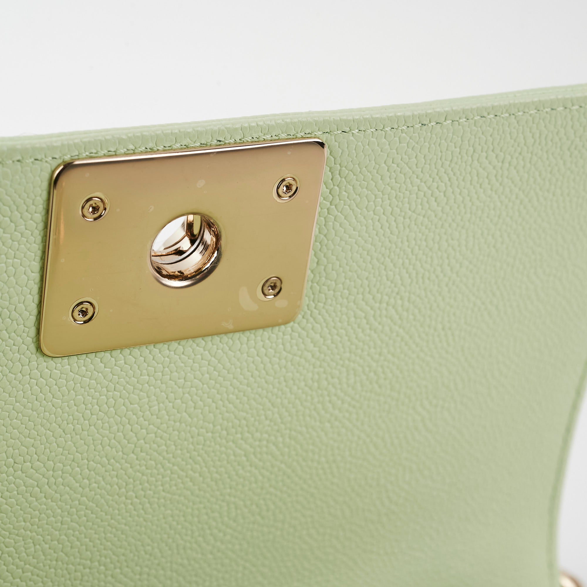 Chanel Caviar Boy Small Light Green Leather Crossbody Bag 2022 Collection - Luxury Designer Handbag for Women, Perfect for Parties & Evening Events