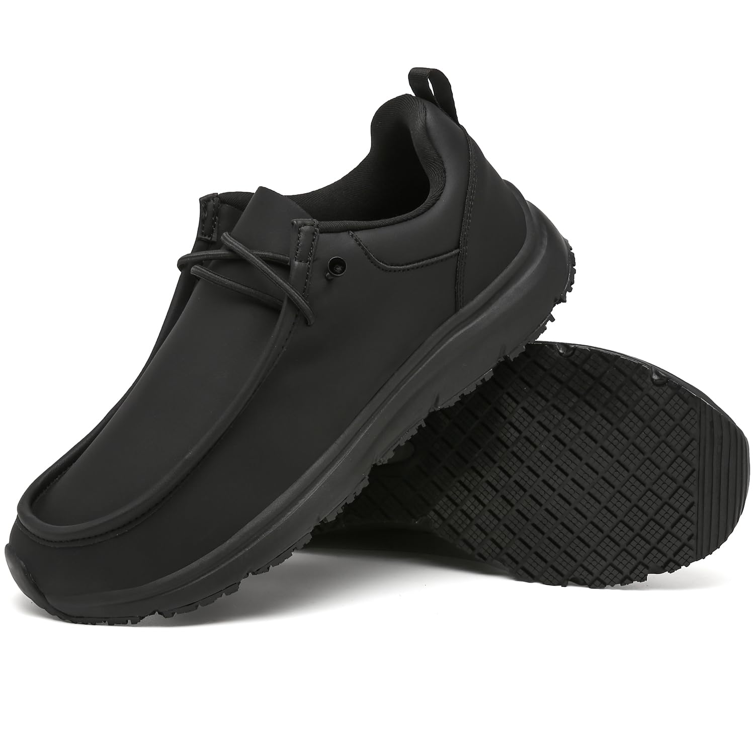 Non-Slip Waterproof Work Shoes for Men & Women - Oil Resistant Slip-On Loafers | Ideal for Kitchen, Hospital, Restaurant & Industrial Safety Use