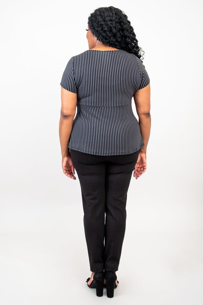 Premium Black & Grey Striped Kim Cap - Breathable Bamboo Fabric for Men & Women - Perfect for Yoga, Running, and Outdoor Activities