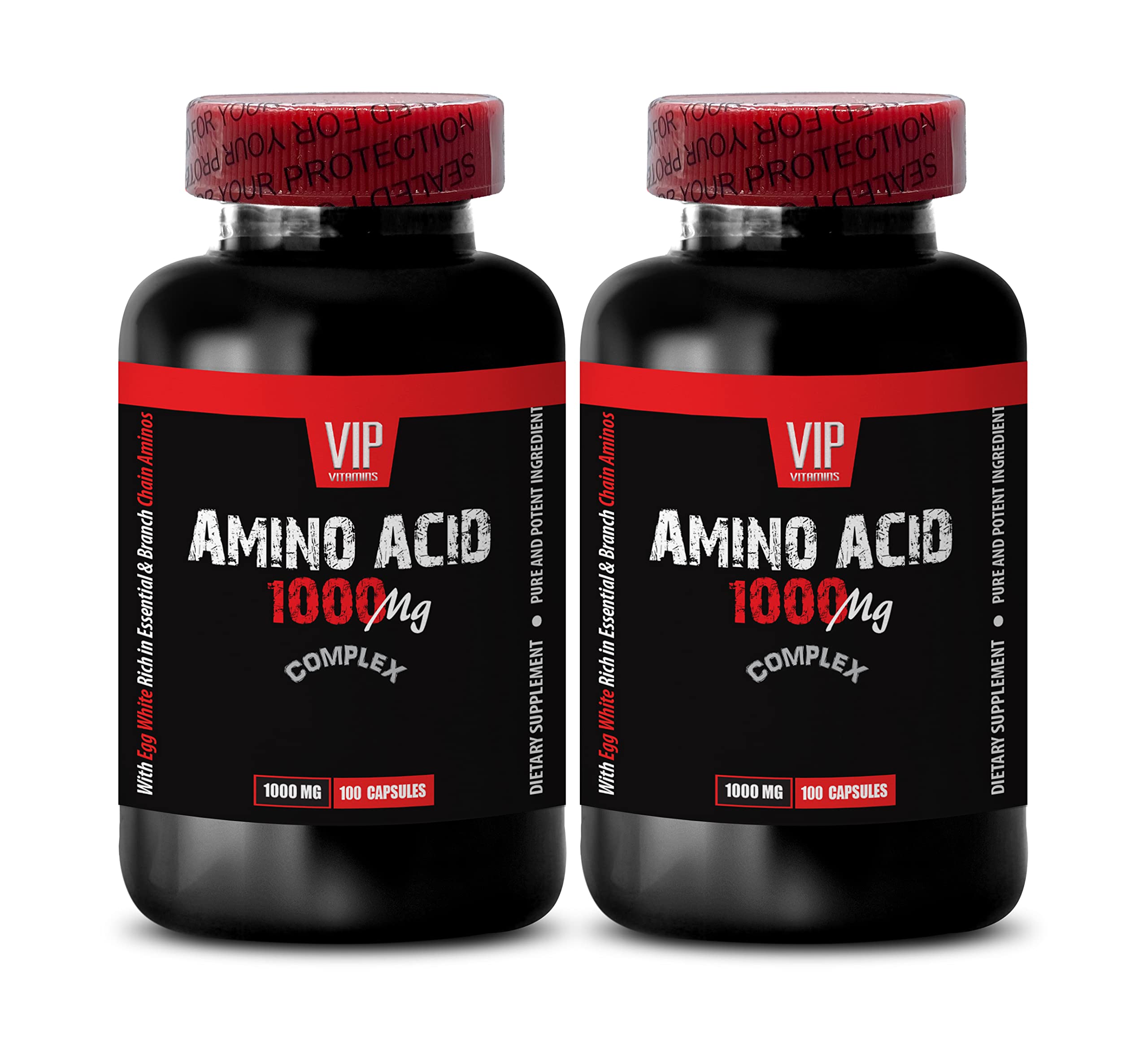 Bodybuilding Amino Acid Supplements 1000mg - L-Arginine & L-Citrulline Complex - 200 Capsules (2 Bottles) for Muscle Growth & Recovery - Pre-Workout & Post-Workout Nutrition