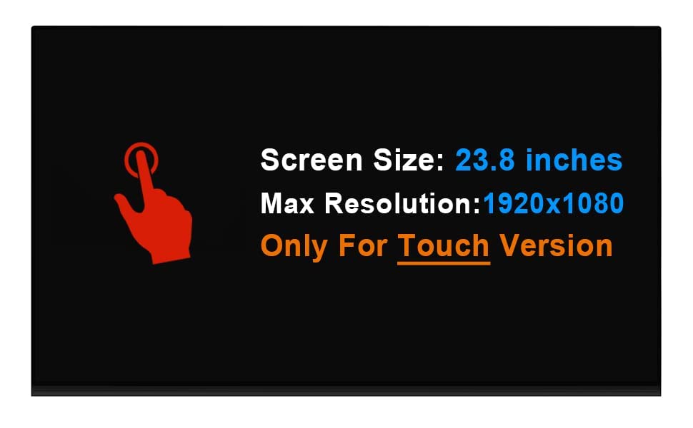 23.8 Inch Dell Inspiron 5490 All-in-One Desktop Touch Screen Replacement - Full HD 1920x1080 LCD Display with Digitizer Glass - Perfect for Home Office, Business Use, and Interactive Presentations