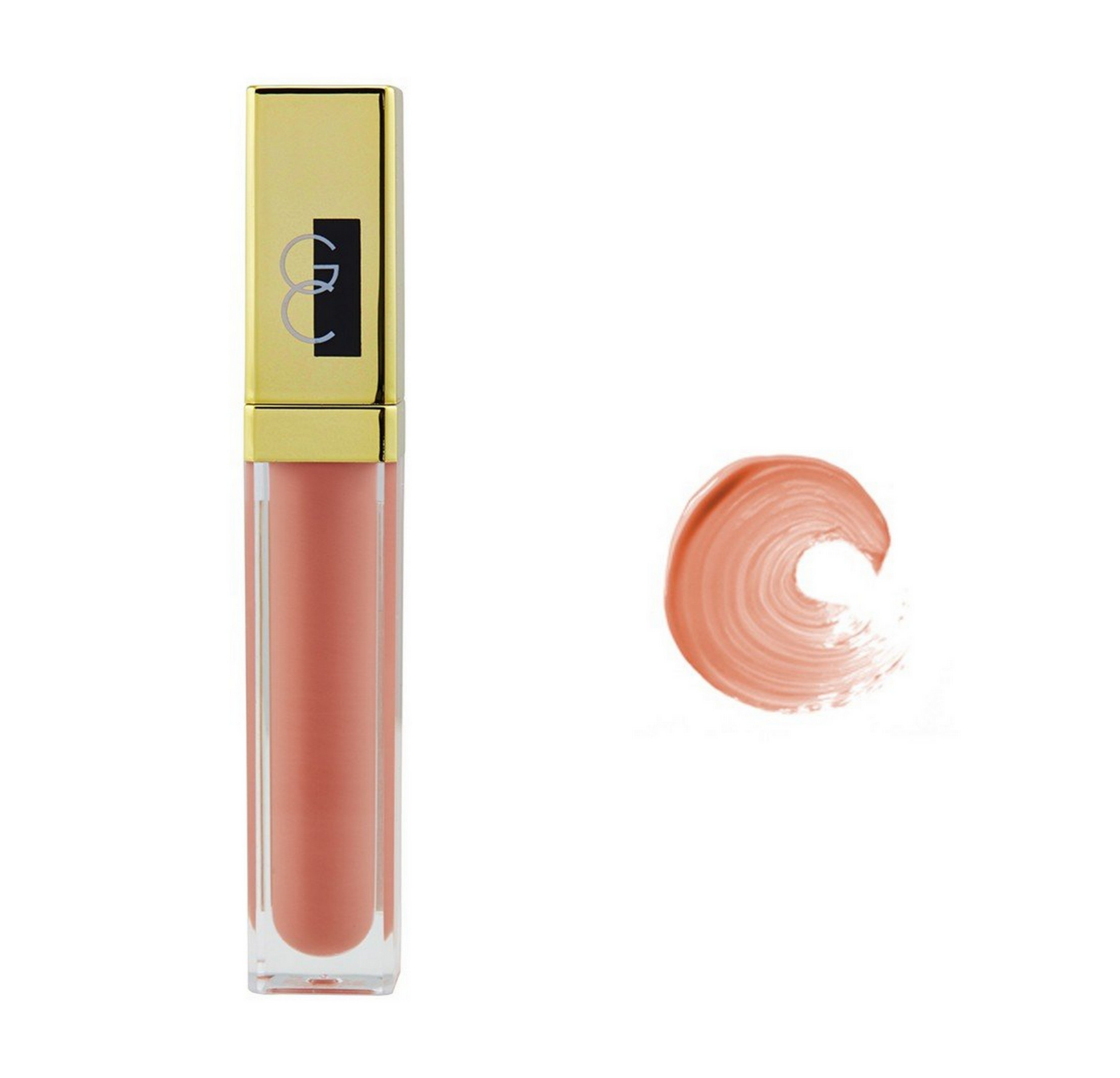 Gerard Cosmetics Nude Lip Gloss - Buttery Smooth, Highly Pigmented & Non-Sticky | Opaque Finish with LED Lights & Mirror | Cruelty Free, Made in USA | Perfect for Everyday Wear & Night Out Makeup