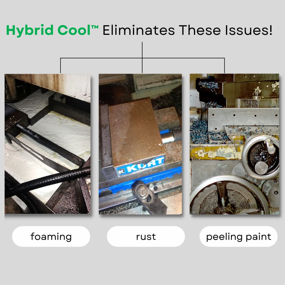 Premium General Purpose Cutting Oil - Eco-Friendly & Safe for Humans | High-Performance Metal Drilling Fluid, Bandsaw & Tapping Lubricant | Fusion Hybrid Cool Technology (5 Gallon) | Ideal for CNC Machining, Metal Fabrication & Industrial Workshops
