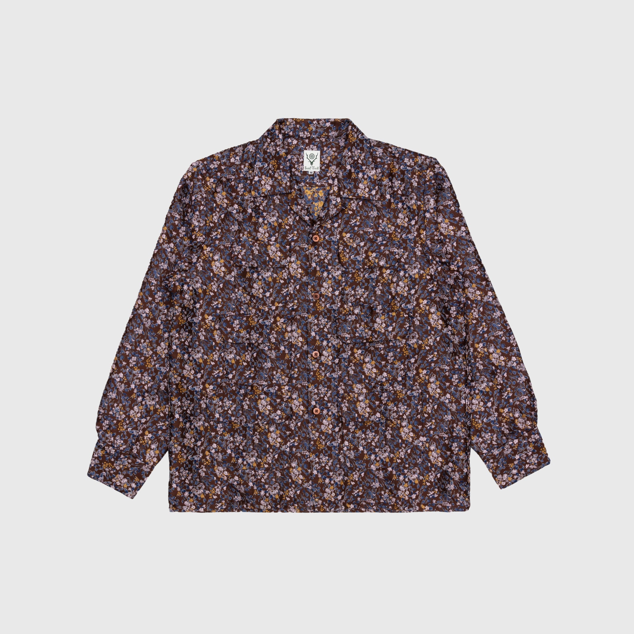 POLY FLORET JQ. 6 Pocket Classic Shirt for Men - Lightweight Casual Button Down Shirt with Multiple Pockets - Perfect for Outdoor Activities, Travel, and Everyday Wear