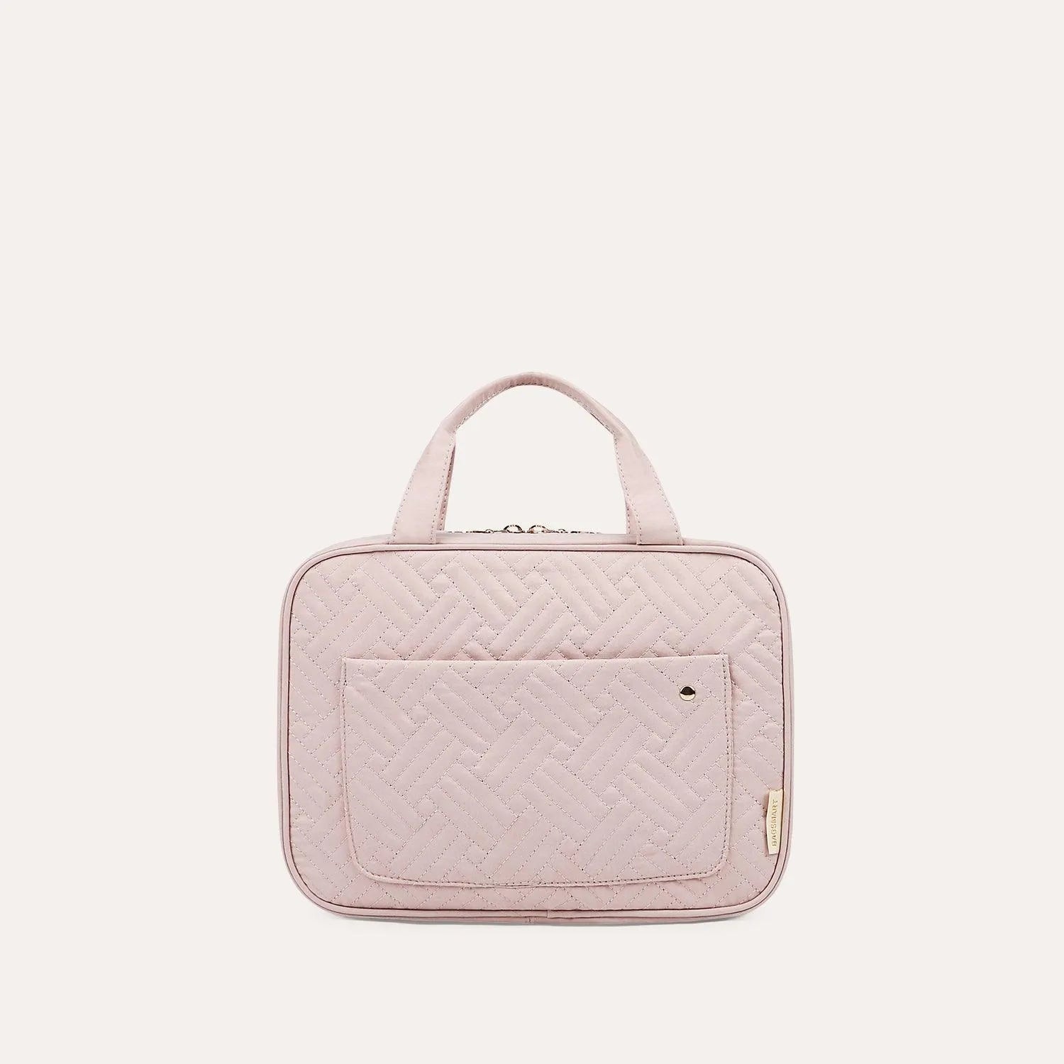 Bonchemin Pink Travel Toiletry Bag - Compact & Waterproof Cosmetic Organizer for Women - Perfect for Travel, Gym, and Daily Use