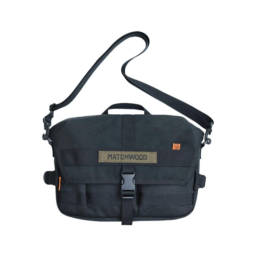 MATCHWOOD Army Messenger Bag - Durable Olive Green Military Shoulder Bag (690g) - Perfect for Hiking, Travel & Everyday Use