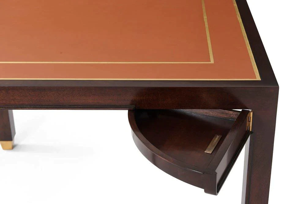 Premium Antonio Leather Top Game Table - Durable & Stylish Poker, Blackjack & Card Game Table for Home, Casino Nights & Game Rooms
