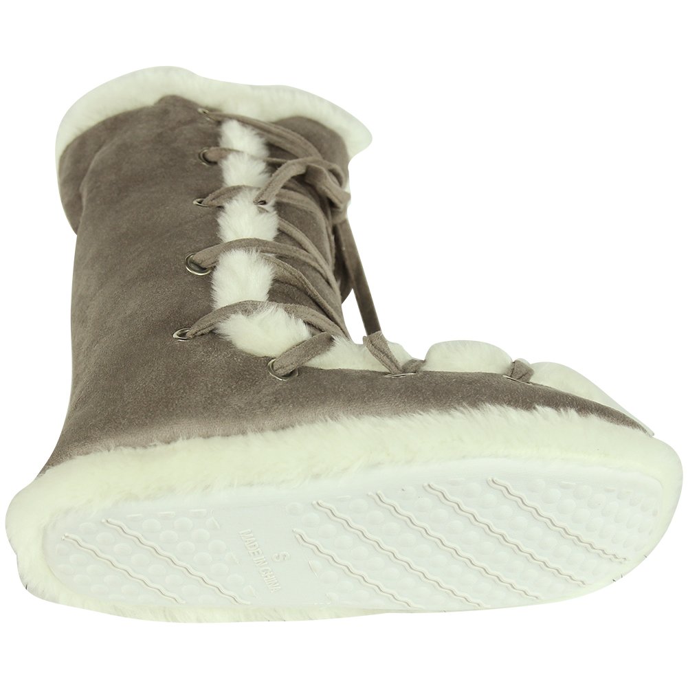 Women's Winter Warm Faux Fur Indoor House Boot Slippers - Cozy Non-Slip Home Shoes for Cold Weather | Perfect for Lounging, Relaxing & Keeping Feet Toasty