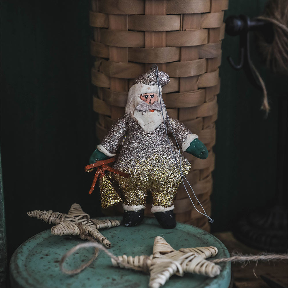 Christmas Santa Ornament - Handmade Holiday Decor for Tree, Gift, and Home Decoration | Perfect for Xmas Party, Festive Decor, and Seasonal Celebrations