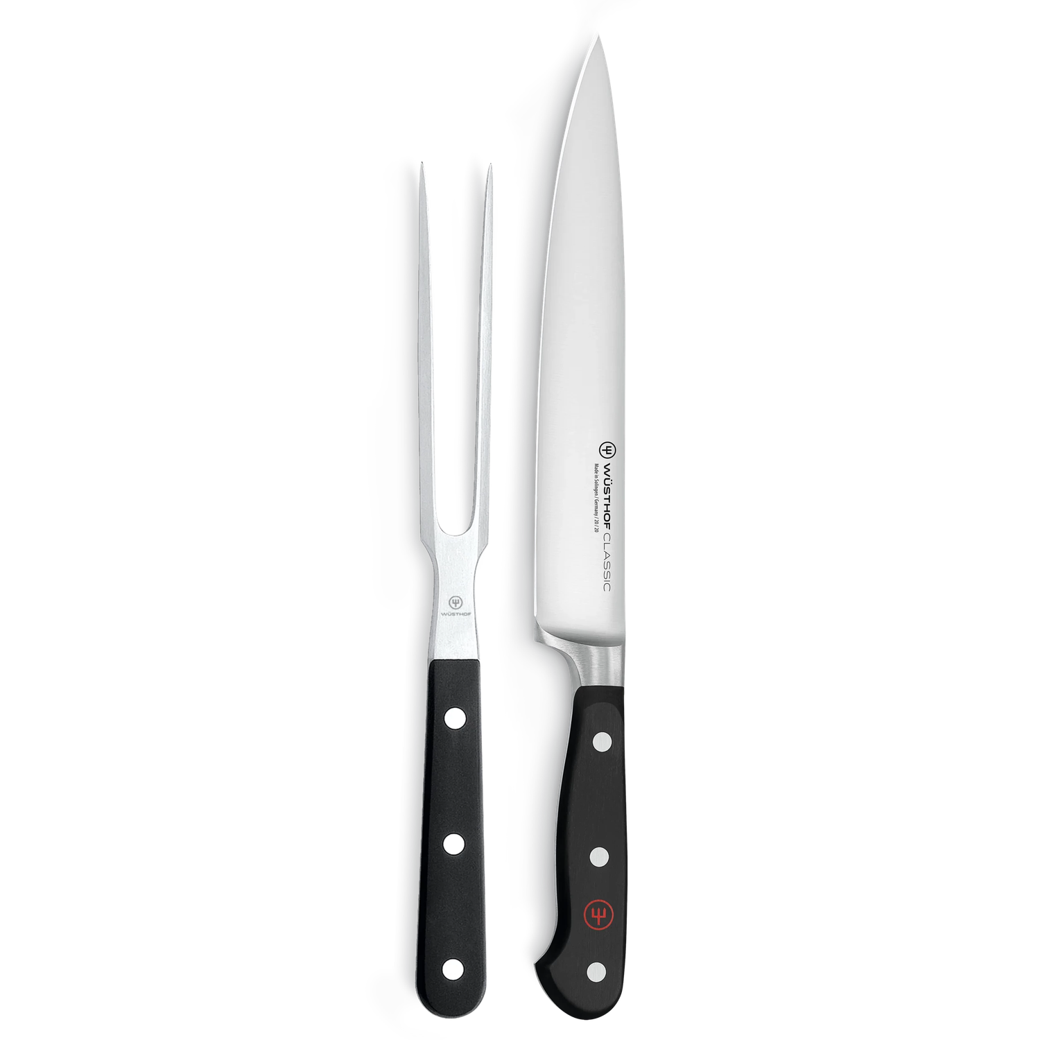 Wusthof Classic 2-Piece Carving Knife Set - High-Quality German Stainless Steel Carving Knives for Meat, Turkey, and Roasts - Perfect for Holiday Dinners and Professional Kitchens