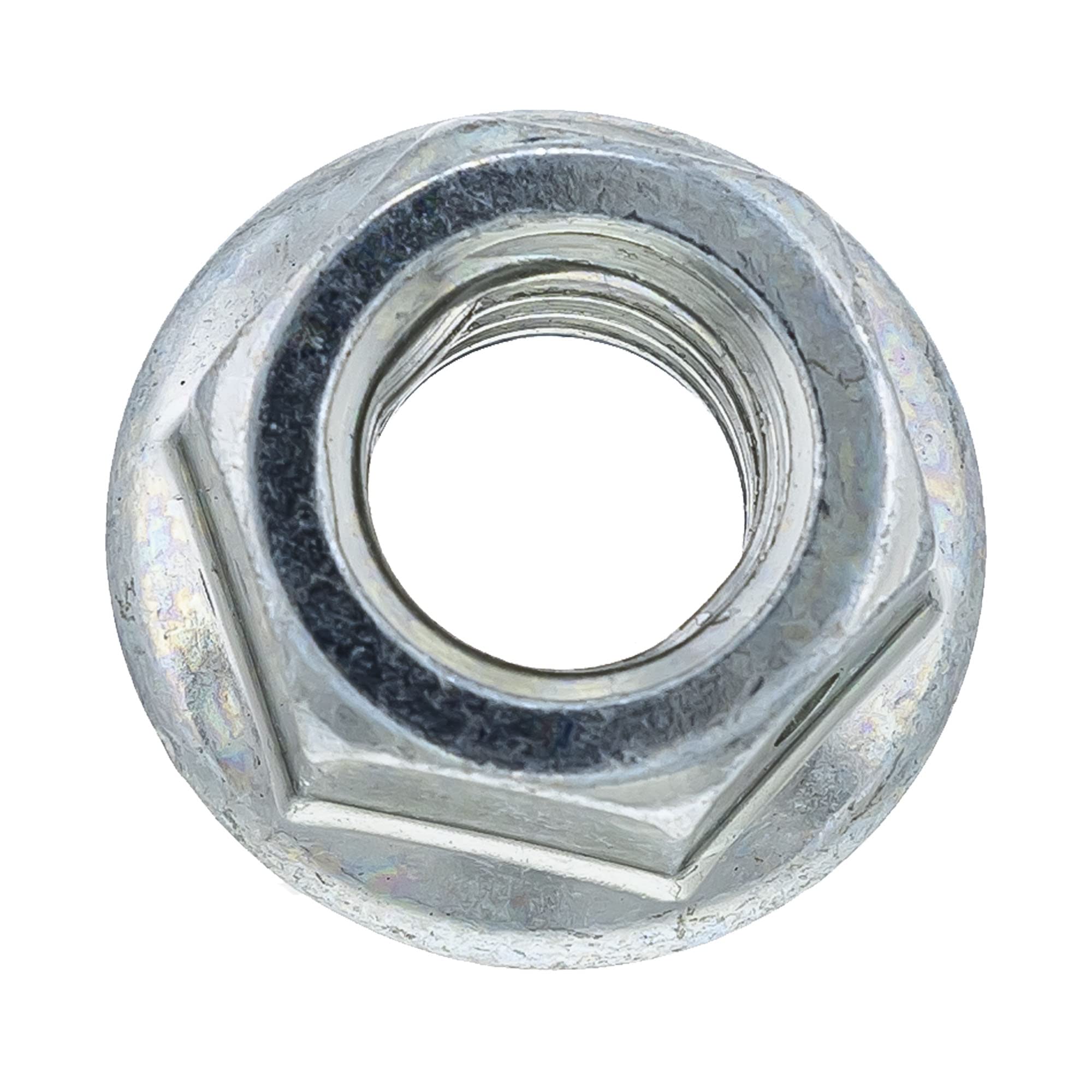 John Deere Original Equipment Flange Nut #E59406 - Genuine Replacement Part for Tractors & Agricultural Machinery | Durable Fastener for Engine, Transmission & Hydraulic System Repairs