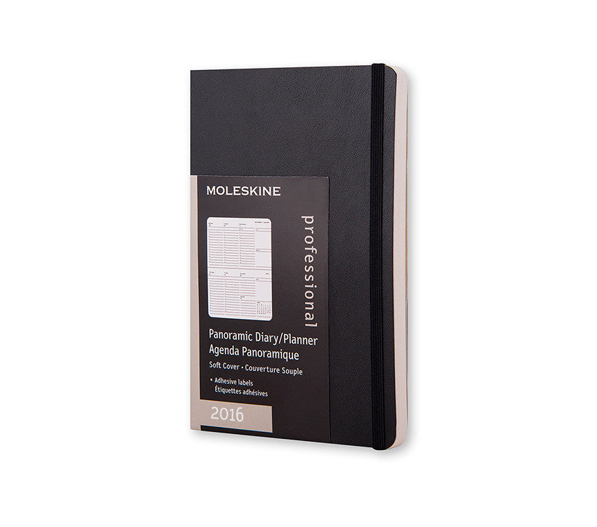 Moleskine Panoramic Weekly Planner 2024 - 12 Month Soft Cover Notebook for Productivity, Work & School Organization | Perfect for Professionals, Students & Daily Planning