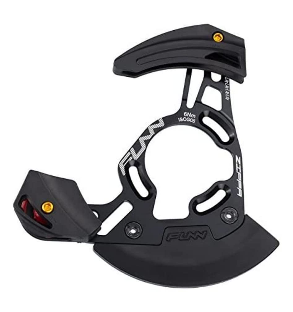 Funn Zippa DH Chain Guide - ISCG05 Interface with BSA Adapter for 32T-38T Mountain Bike Chain Protector | Downhill & Trail Riding Protection