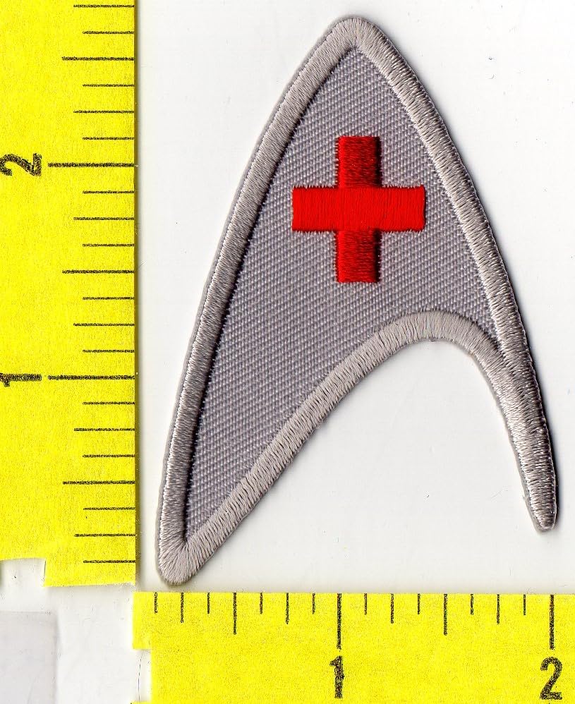 Star Trek Medical Insignia Iron-On Patch for Uniforms & Cosplay – Perfect for Costumes, Collectors & DIY Projects
