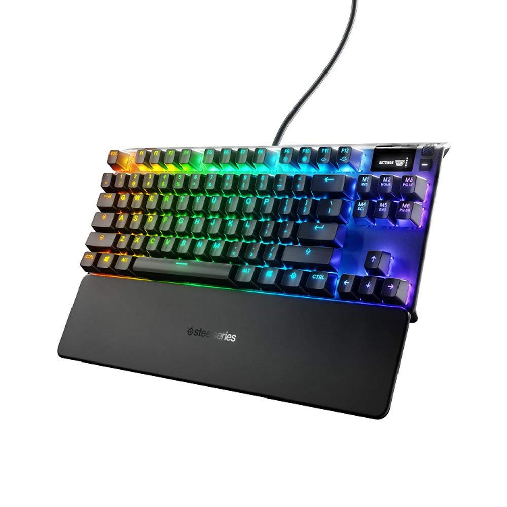 SteelSeries Apex 7 TKL Mechanical USB Gaming Keyboard - Compact Tenkeyless Design with RGB Backlighting | Perfect for Esports, FPS Gaming & Office Work