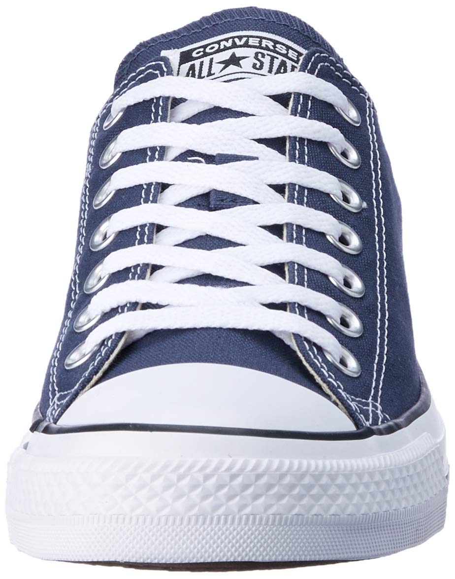 Converse Chuck Taylor All Star Low Top Sneakers - Classic Navy Canvas Shoes for Women & Men (Size 10 Women/8 Men) - Perfect for Casual Wear, Street Style & Everyday Comfort