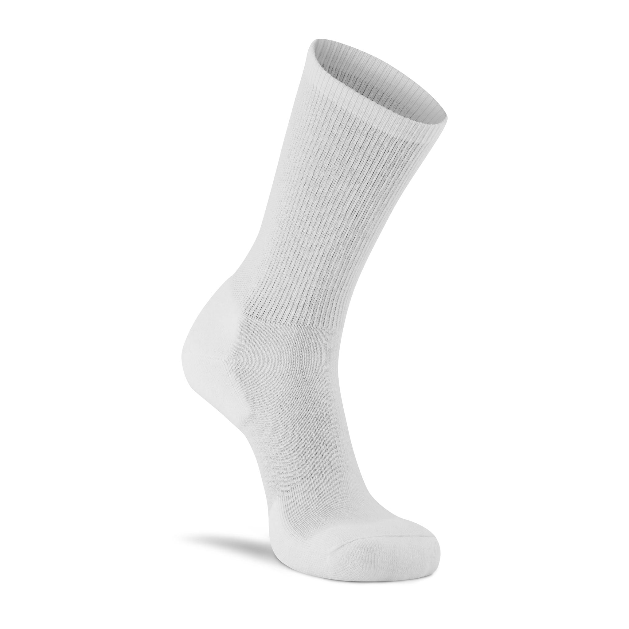 Men's Diabetic Lightweight Crew Socks 2-Pack - Ultra Soft Breathable Cotton Socks for Diabetics with Arch Support - Perfect for Daily Wear, Work & Travel