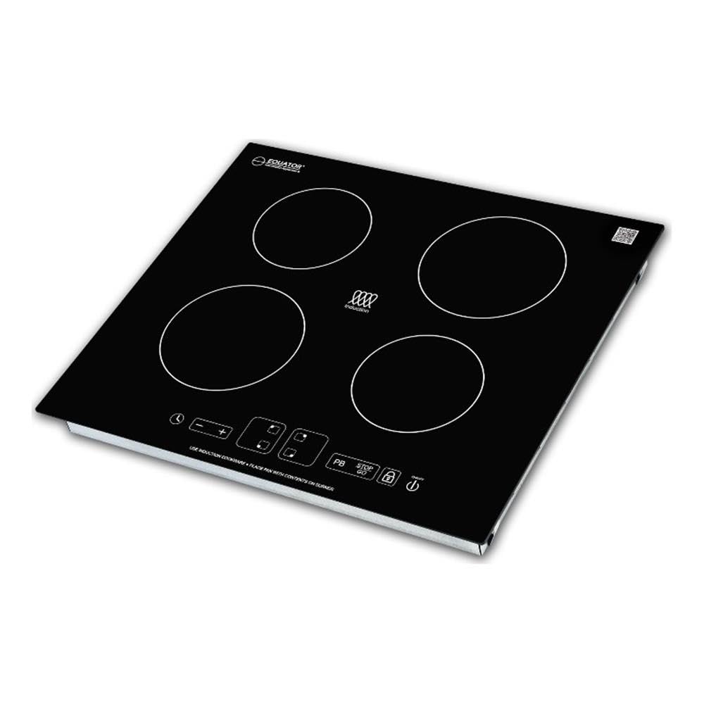 4-Burner Induction Cooktop with 9 Power Levels - 24 Inch Built-In Electric Stove for Professional Kitchen Use - 220V Commercial Grade Cooker for Restaurants & Home Chefs - Perfect for Searing, Boiling & Simmering