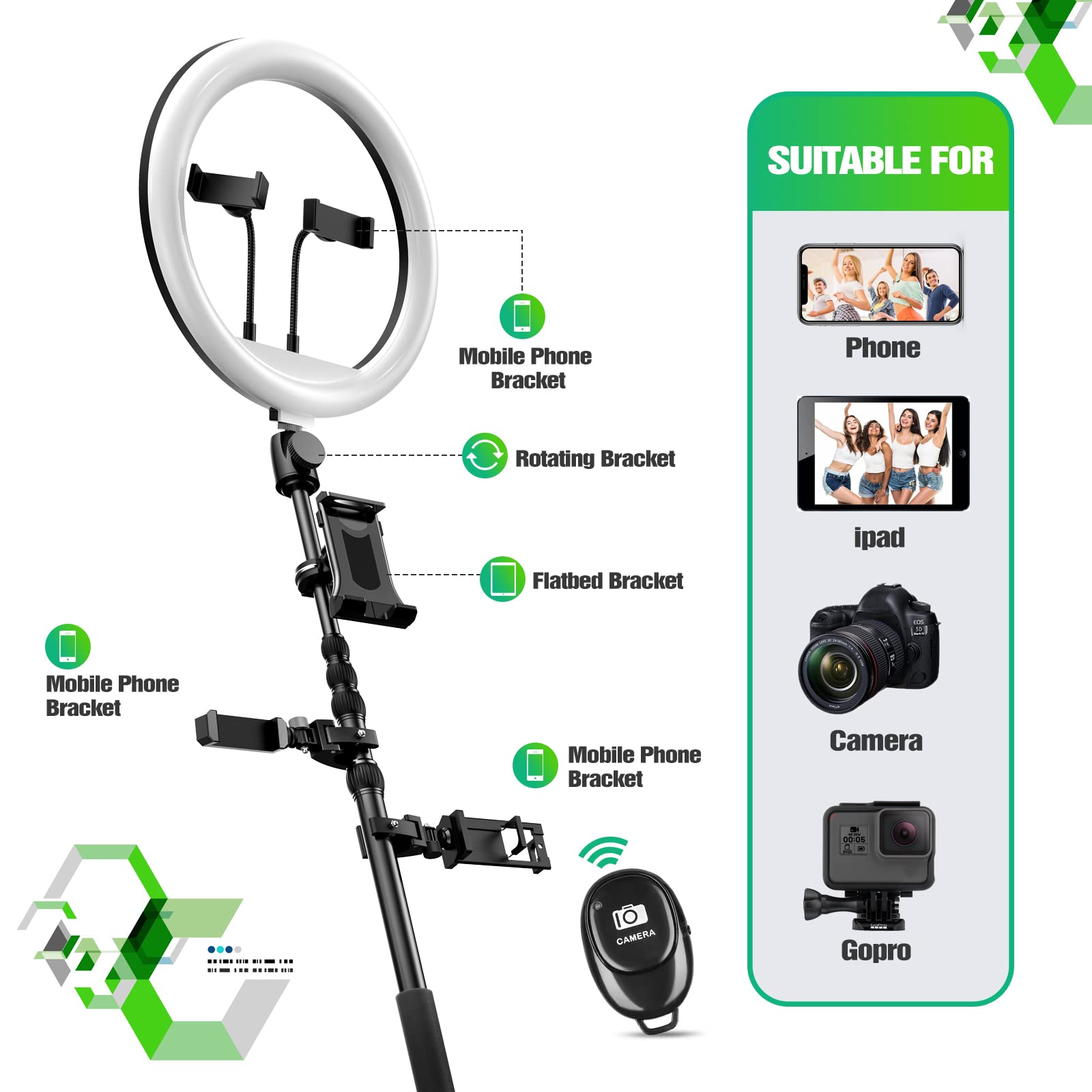 360 Photo Booth Machine with Software & Ring Light - Custom Logo, APP Remote Control, Automatic Slow Motion 360 Spin Camera for Parties, Events & Weddings (39.4