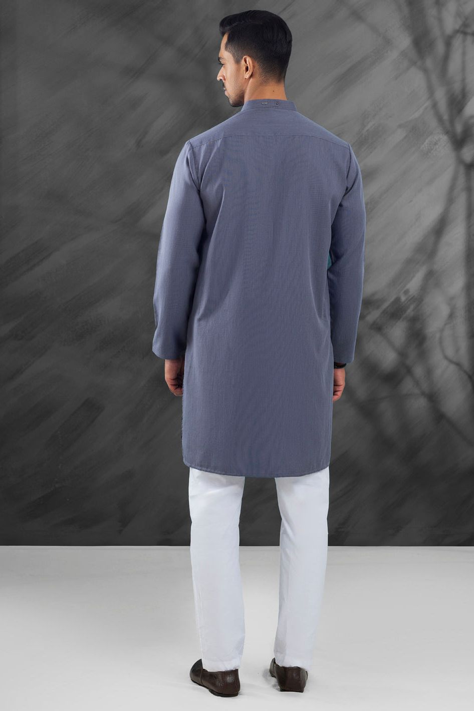 Stylish Blended Grey Kurta for Men & Women | Comfortable Cotton Ethnic Wear | Perfect for Festivals, Weddings & Casual Outings