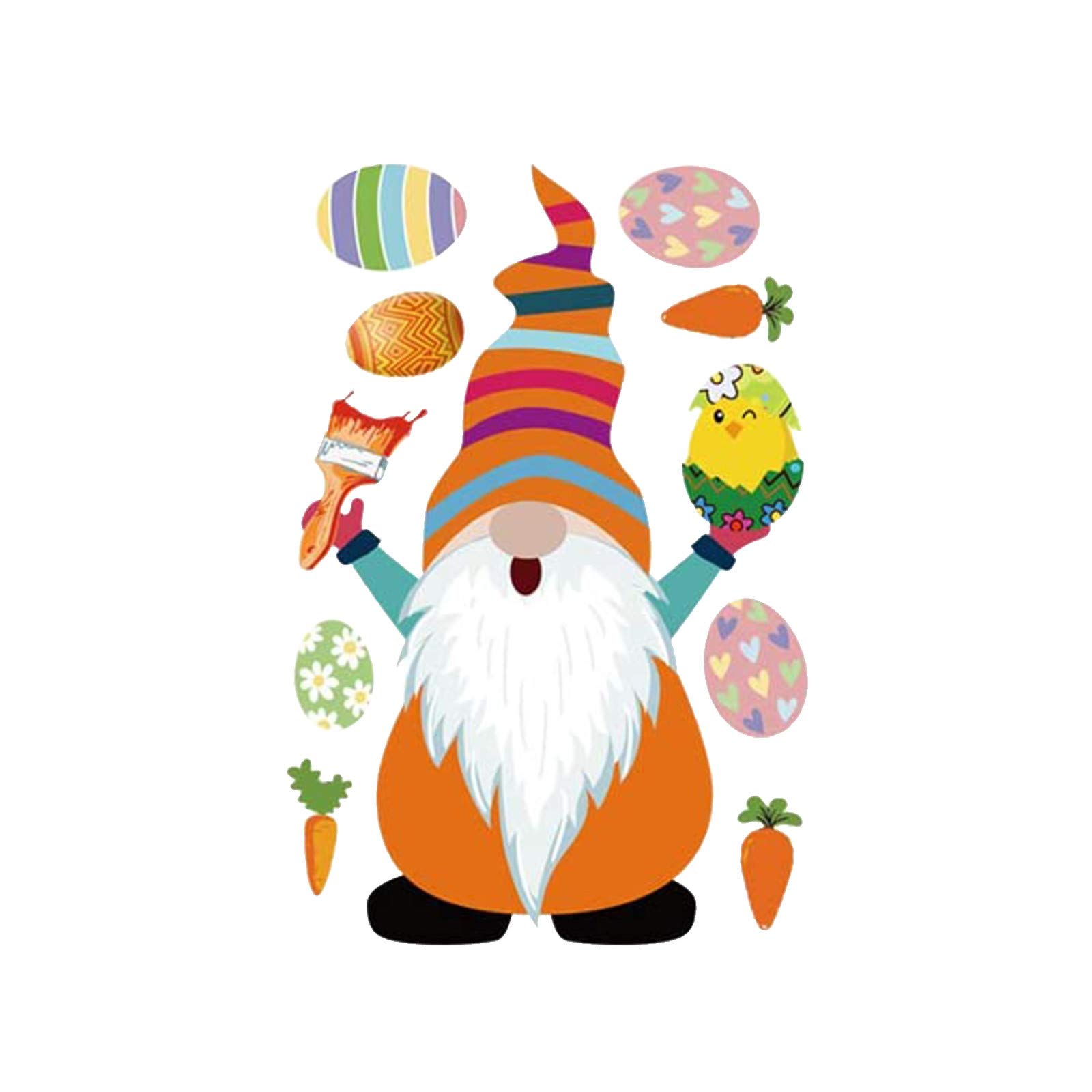 Easter DIY Iron-On Heat Transfer Stickers - Dwarf Design for Clothing & Fabric Decoration - Perfect for Easter Crafts, DIY Projects, and Holiday Decorations