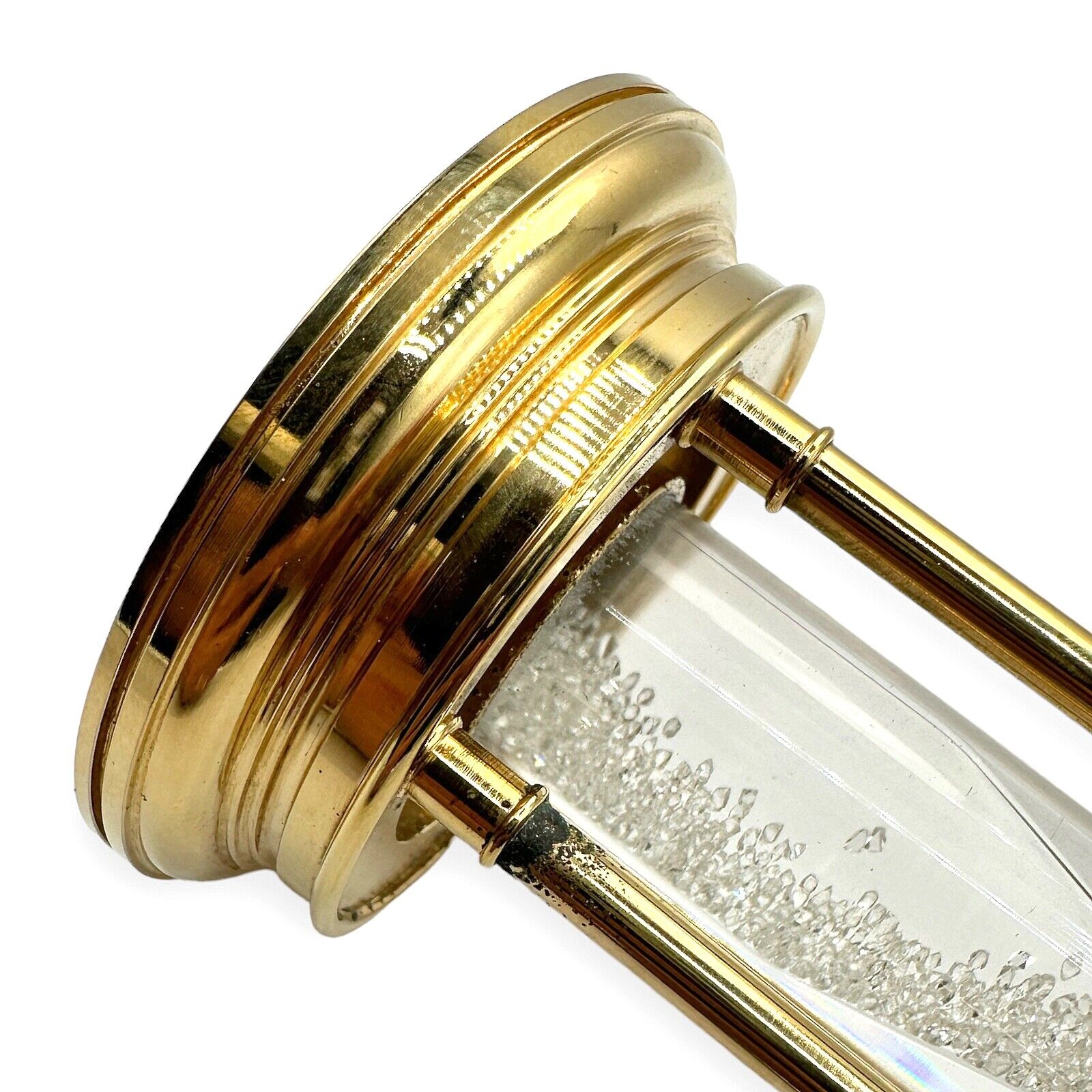 Authentic De Beers Limited Edition Millennium 2000 Diamond Brass Hourglass - Luxury Collectible for Home Decor, Office Display & Anniversary Gifts