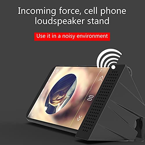 iKASUS Portable Phone Stand with Built-in Sound Amplifier - No Bluetooth or Charging Needed - Pink Speaker Holder for Music, Movies & Drama Watching - Perfect for Home, Office & Travel Use