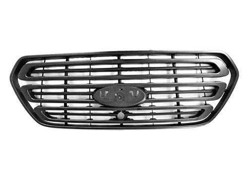 2014-2018 Ford Transit T150 T250 T350 Front Bumper Grille with Camera Hole - OEM Quality Replacement Part for Heavy Duty Vans - Perfect for Commercial Fleet Upgrades & Van Customization