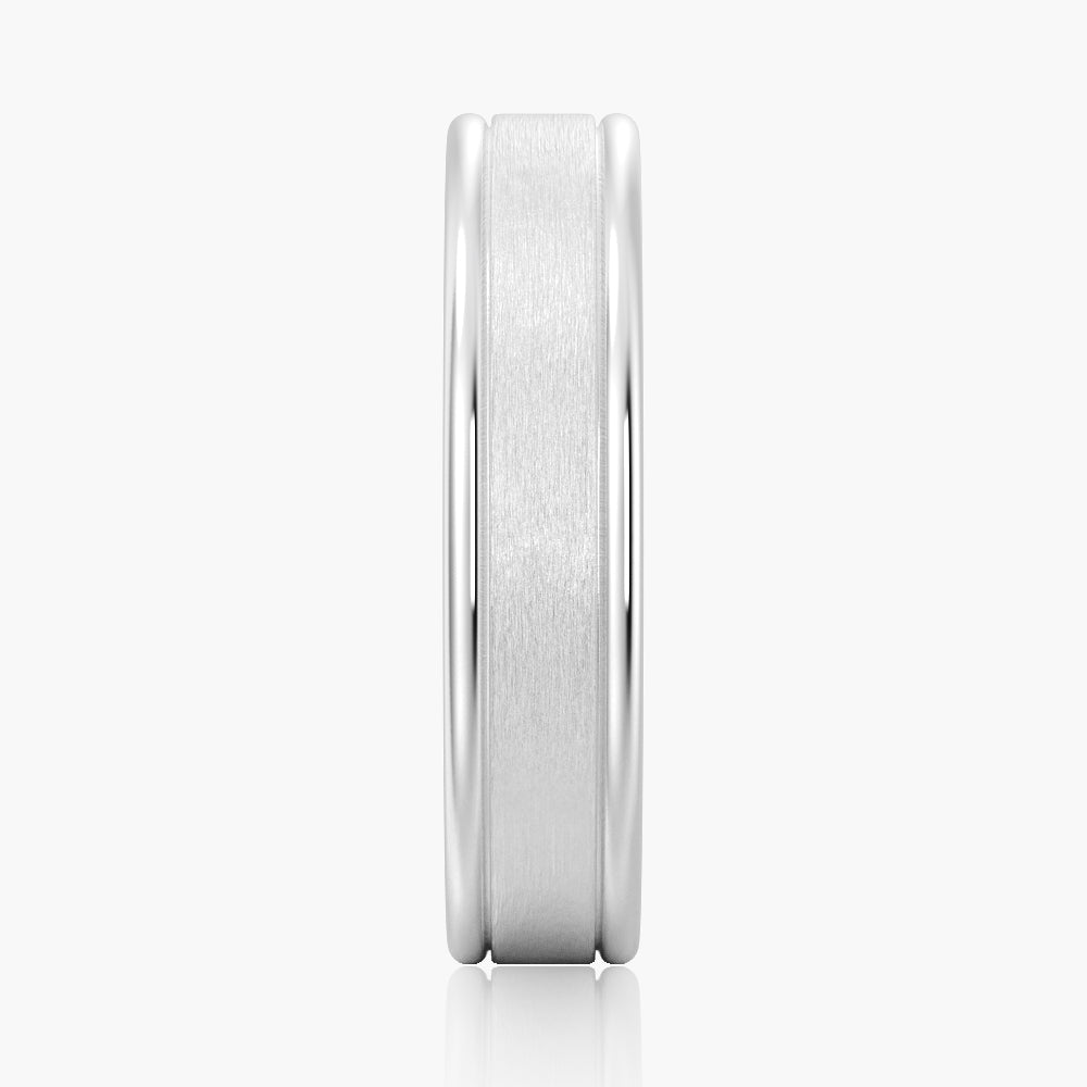 6mm Brushed Finish Men's Wedding Band Ring - Comfort Fit Tungsten Carbide Wedding Band for Men - Perfect for Everyday Wear & Anniversary Gifts