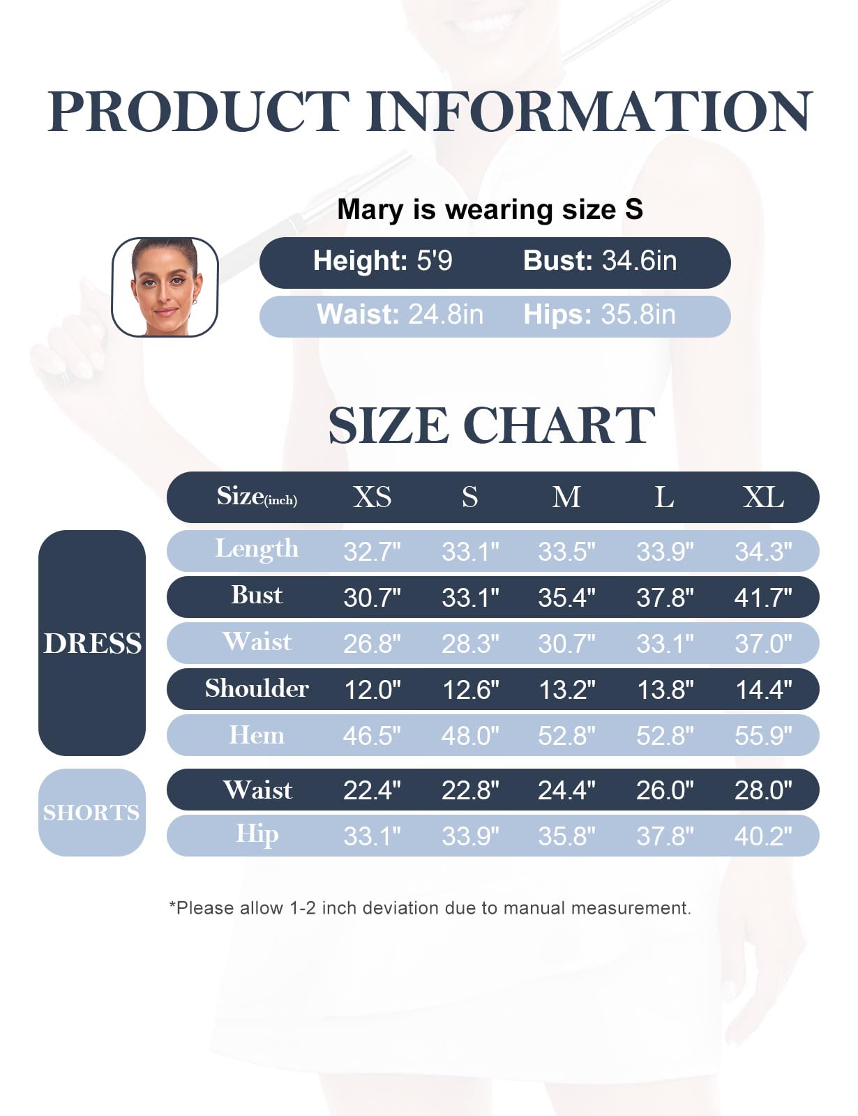 Viracy Women's Sleeveless Tennis Dress with Built-in Shorts & Pockets - Ruffle Zip-Up Stand Collar Golf Outfit for Tennis, Golf & Casual Wear